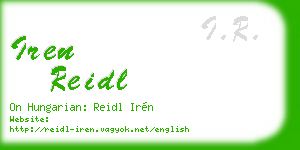 iren reidl business card
